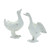 Set of 2 White Standing Duck Tabletop Figurines 12.25" - IMAGE 1