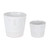 Set of 2 Smiley Face Glazed Pots 5.5" - IMAGE 1