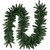 Pre-Lit Commercial Buffalo Fir Christmas Garland - 50' x 12" - Warm White LED Lights - IMAGE 1