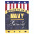 Embroidered Proud To be a Navy Family Outdoor Garden Flag - 18" x 13" - IMAGE 1