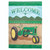Rustic Double Applique Tractor Welcome Embroidered Outdoor Garden Flag - 18" x 13" - IMAGE 1