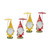 Set of 4 Standing Gnome with Umbrella Christmas Tabletop Figurines 8.75" - IMAGE 1