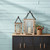 Wooden Candle Lanterns - 31" - Brown and Black - Set of 2 - IMAGE 2