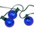 G50 Globe Indoor Outdoor Patio Light Set - Blue - 9' Green Wire - 10ct - IMAGE 5