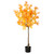 4' Maple Fall Harvest Artificial Tree in Black Pot - IMAGE 1
