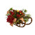 18” Sleigh with Poinsettia and Berries Christmas Artificial Floral Arrangement - IMAGE 4