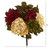 Set of 2 Peony and Hydrangea with Dahlia Artificial Flower Bouquet 16" - IMAGE 3