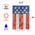 Red and Blue Rustic Patriotic Outdoor Rectangular Mini Garden Flag 18" x 12.5" - IMAGE 3
