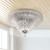 Blossom 2-Light Glass Ceiling Flush Mount - 14" - Silver and Clear - IMAGE 2