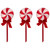 Set of 3 Peppermint Candies Christmas Pathway Markers 16" - IMAGE 1