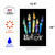 Mural-Style Candles "Hey, It's Your Birthday" Outdoor Garden Flag - 18" x 12.5" - IMAGE 3