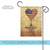 Brown Patriotic Heart and Star Outdoor Garden Flag 18" x 12.5" - IMAGE 5