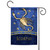 Blue and Gold Zodiac Scorpio Outdoor Garden Flag 18" x 12.5" - IMAGE 1