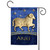 Blue and Gold Zodiac Aries Outdoor Garden Flag 18" x 12.5" - IMAGE 1