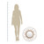26.25" Brown Boho Metal and Jute Round Floral Wall Mirror - IMAGE 4