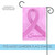 Pink "Survivor" Ribbon Outdoor Fade Resistant Garden Flag - 18" x 12.5" - IMAGE 5