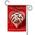 Chocolate Truffle XOXO "Happy Valentine's Day" Outdoor Garden Flag - 18" x 12.5" - IMAGE 1