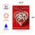 Chocolate Truffle XOXO "Happy Valentine's Day" Outdoor Garden Flag - 18" x 12.5" - IMAGE 3