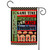 Green and Black Football Outdoor Garden Flag 18" x 12.5" - IMAGE 1