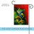 Red and Green Tranquil Tree Frog Outdoor Garden Flag 18" x 12.5" - IMAGE 5