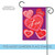 Red and White Heart Doilies Outdoor Rectangular Mini Garden Flag 18" x 12.5" - IMAGE 5