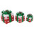 Set of 3 Lighted Red with White Snowflakes Gift Boxes Christmas Decorations - IMAGE 4