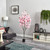 6' Pink Cherry Blossom Artificial Tree in Black Nursery Pot - IMAGE 3