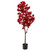 5' Red Cherry Blossom Artificial Tree in Black Pot - IMAGE 1
