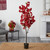 5' Red Cherry Blossom Artificial Tree in Black Pot - IMAGE 2