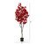 6' Red Cherry Blossom Artificial Tree in Black Pot - IMAGE 3