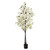 6' White Artificial Bougainvillea Potted Tree - IMAGE 1