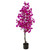 4' Purple Bougainvillea Artificial Potted Tree with Black Pot - IMAGE 1