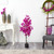 4' Purple Bougainvillea Artificial Potted Tree with Black Pot - IMAGE 3