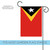 Red and Black East Timor Outdoor Garden Flag 18" x 12.5" - IMAGE 5