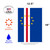 Blue and White Cape Verde Outdoor Garden Flag 18" x 12.5" - IMAGE 3