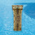66.5" Inflatable Leopard Print Pool Mattress Float with Built In Pillow - IMAGE 2