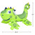 Inflatable Spotted Dinosaur Ride-On Pool Float - 46.5" - Green - IMAGE 3