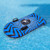 38" Inflatable Black and Blue Ride-On Pool Float or Snow Tube - IMAGE 2