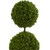 4' Artificial Boxwood Double Ball Topiary Outdoor Tree in Oval Planter - IMAGE 4