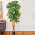 7' Artificial Fiddle Leaf Fig Tree with Decorative Pot - IMAGE 4