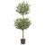 4.5' Olive Double Topiary Silk Artificial Tree - IMAGE 1
