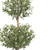 4.5' Olive Double Topiary Silk Artificial Tree - IMAGE 4