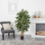 4' Biggy Bamboo Artificial Silk Tree in Black Pot - IMAGE 3