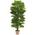 5.25' Artificial Large Leaf Philodendron Silk Plant in Brown Pot - IMAGE 1
