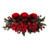 30" Poinsettias and Pine with Berries Triple Christmas Artificial Candelabrums - IMAGE 4