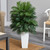 3.25' Artificial Areca Palm Plant in White Tower Planter - IMAGE 4