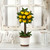 18" Lemon Topiary Artificial Plant with Ceramic Planter - IMAGE 2