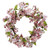 Cherry Blossom Artificial Spring Floral Wreath, 24-Inch, Unlit - IMAGE 1