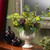 17" Artichoke and Hydrangea Silk Artificial Floral Arrangement with Vase - IMAGE 2