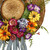 Hat Spring Mixed Floral Wreath, 18-Inch, Unlit - IMAGE 2